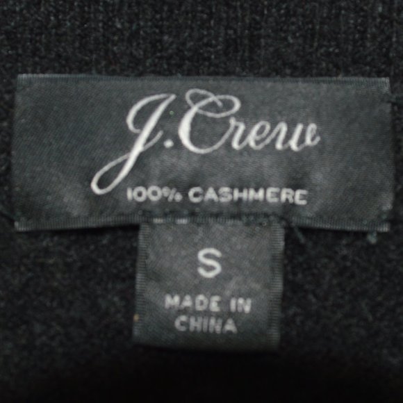 J. Crew 100% Cashmere black crew neck sweater - Picture 7 of 7